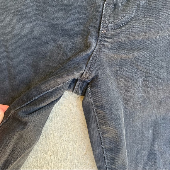 MOTHER Stunner Zip Ankle Step Fray Black Not Guilty Raw Hem High Rise Skinny - Picture 5 of 12